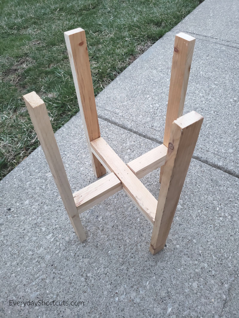 wood plant stand