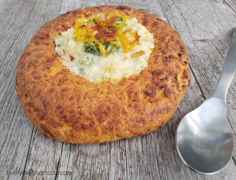 Keto Bread Bowl with Cream of Chicken Soup - Easy To Make