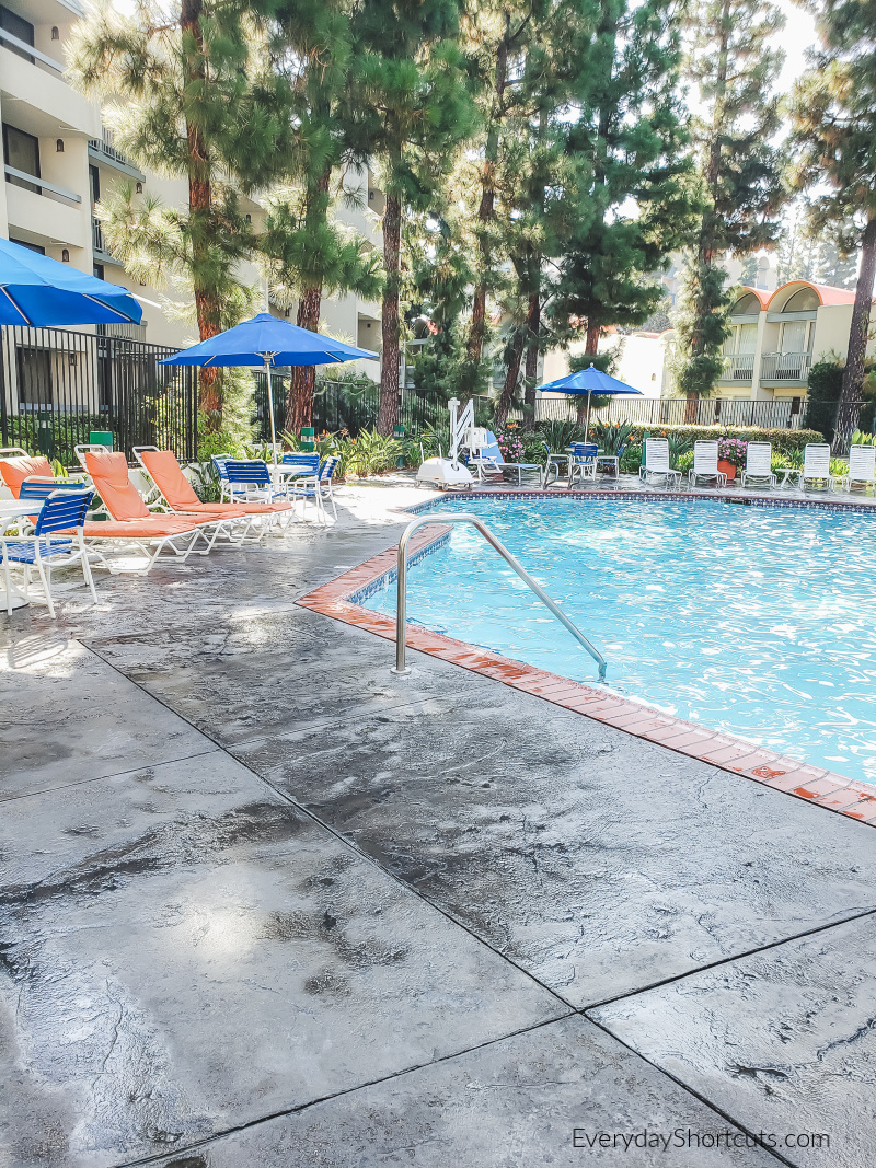 garden pool at hojo anaheim