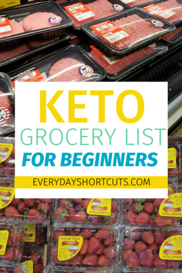 Keto Grocery List For Beginners - Everyday Shortcuts