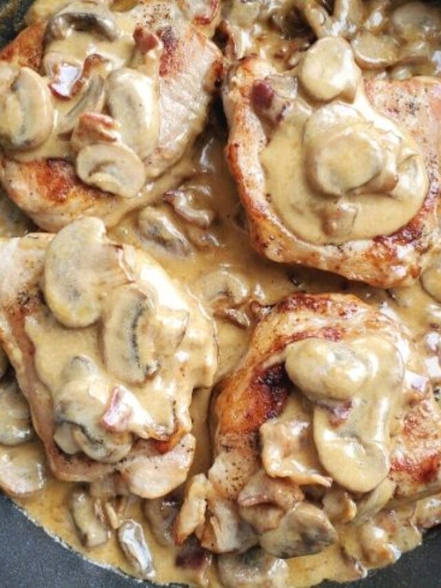 Bacon Mushroom Pork Chops Everyday Shortcuts