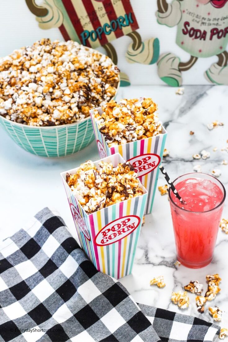 Chocolate Toffee Popcorn Recipe - Everyday Shortcuts