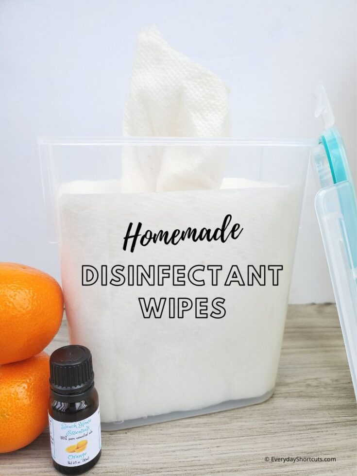 Homemade Disinfectant Wipes - Everyday Shortcuts