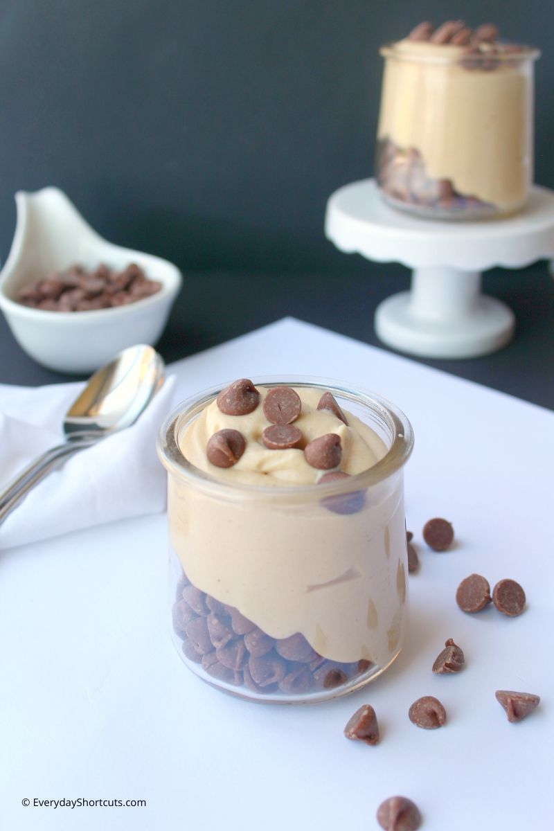 Keto Peanut Butter Chocolate Chip Mousse
