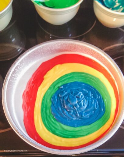 How to Make a Tie Dye Cake - Everyday Shortcuts