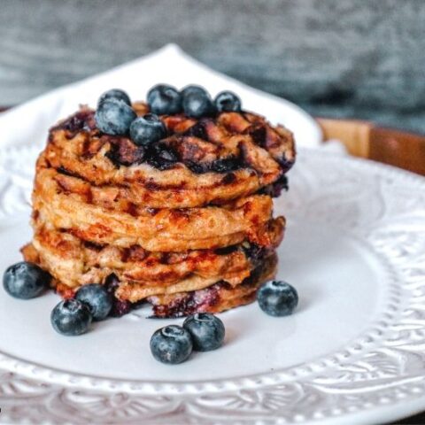 Keto Blueberry Chaffles