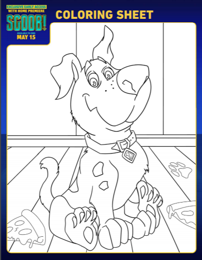 Printable Scoob Activity And Coloring Pages Everyday Shortcuts