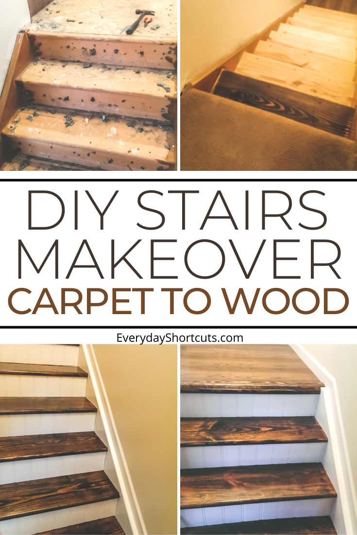 DIY Stairs Makeover: From Carpet to Wood