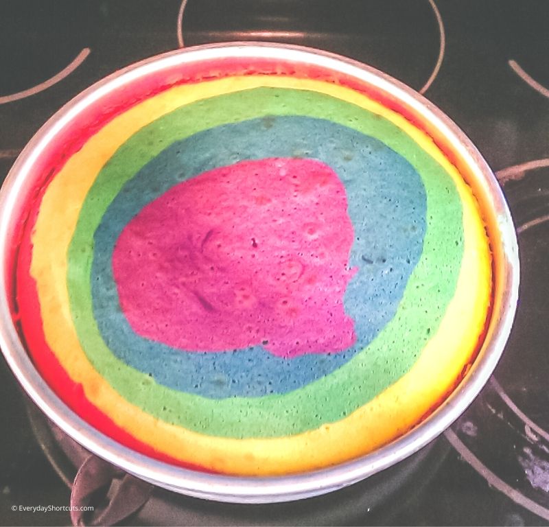 How to Make a Tie Dye Cake - Everyday Shortcuts