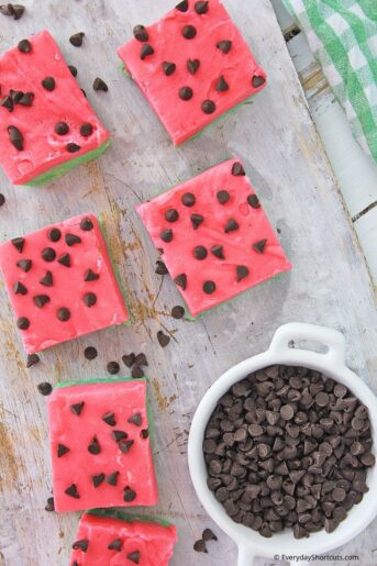 Watermelon Fudge Recipe - Everyday Shortcuts