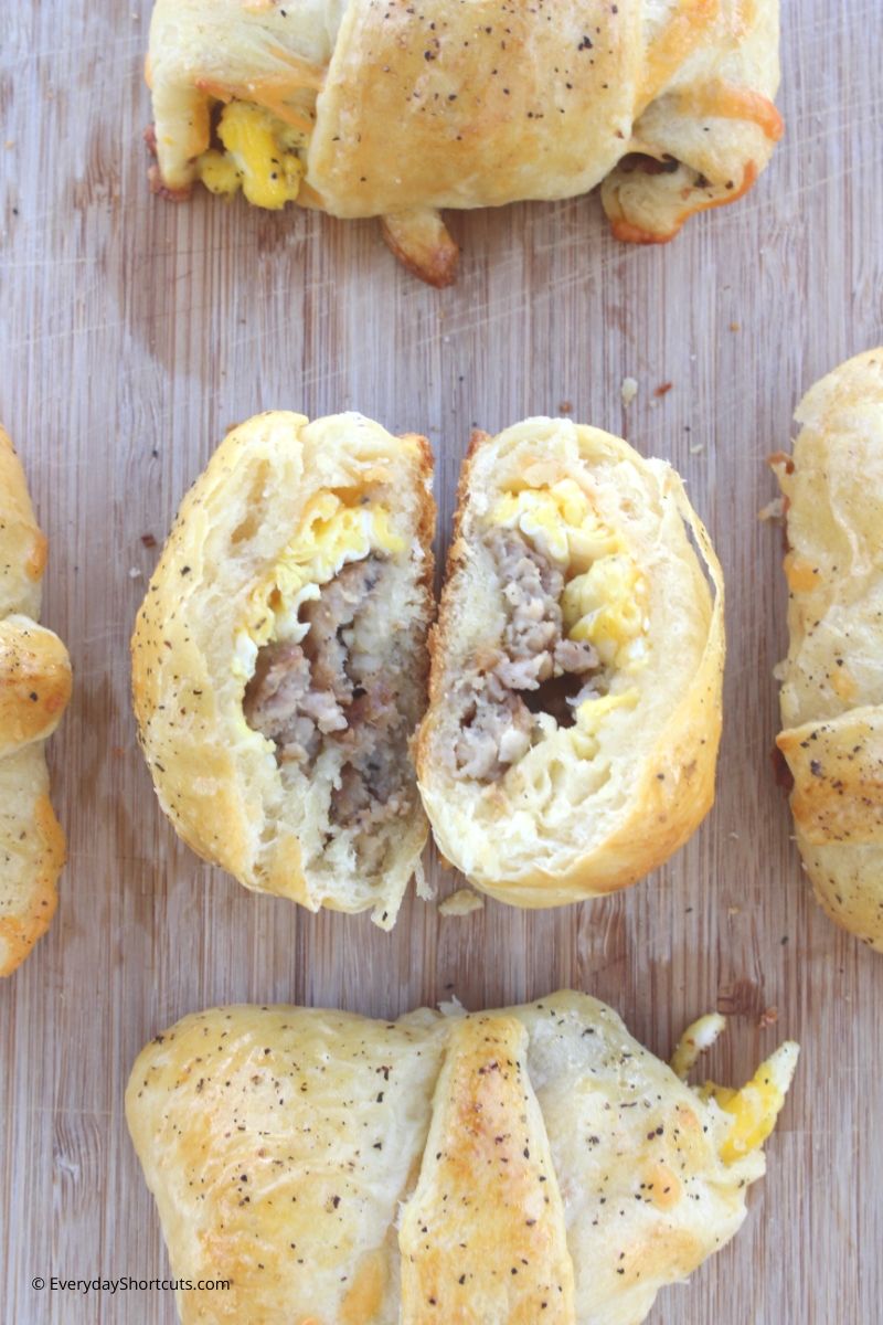 Sausage, Egg and Cheese Breakfast Rolls