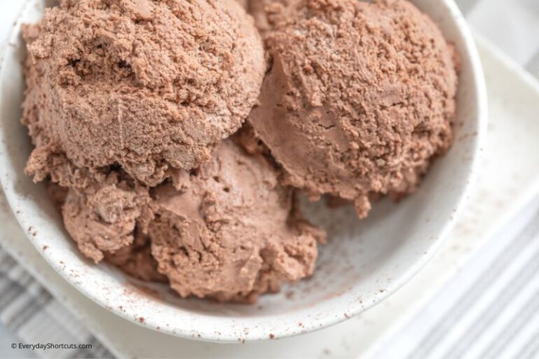 Keto No-Churn Chocolate Ice Cream - Everyday Shortcuts