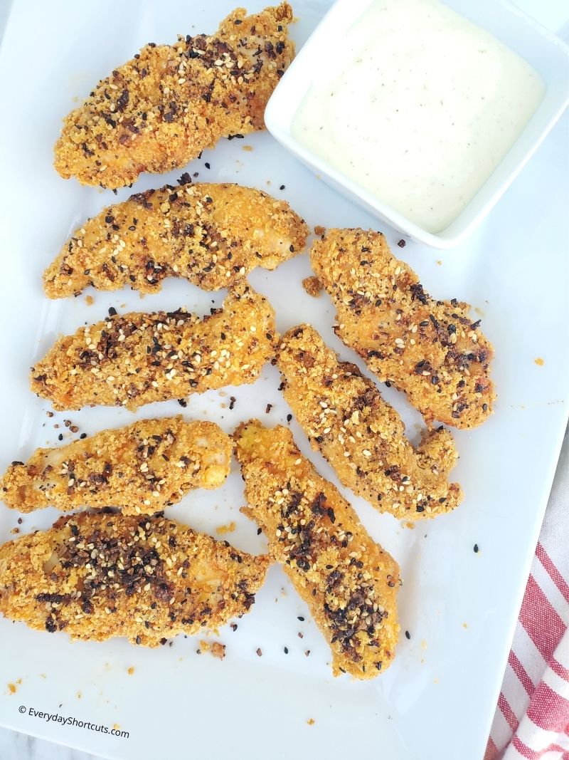 Air Fryer Everything Bagel Chicken Tenders