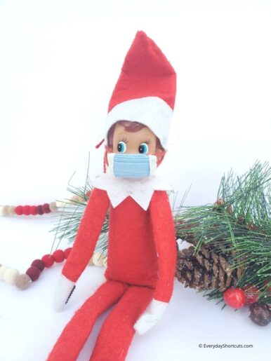 DIY Elf on the Shelf Face Mask - Everyday Shortcuts