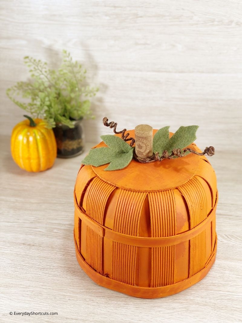 how to make a pumpkin basket