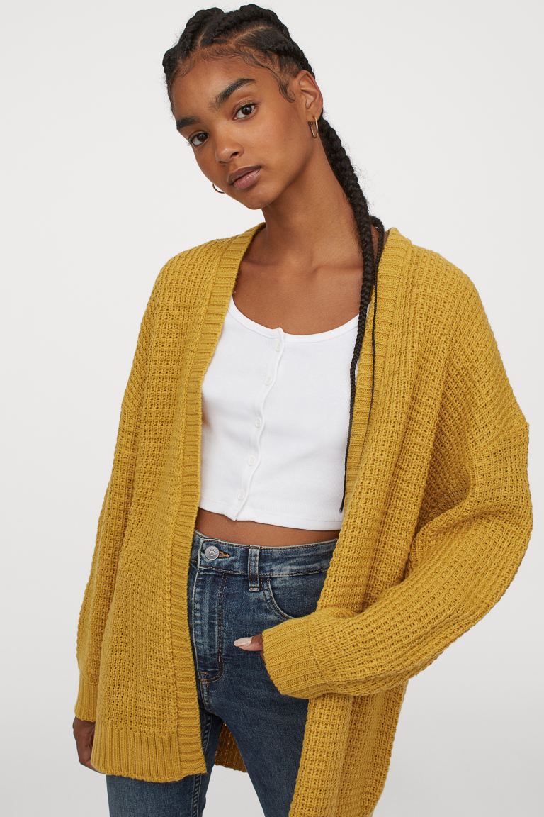 H&M Textured Knit Cardigan Image