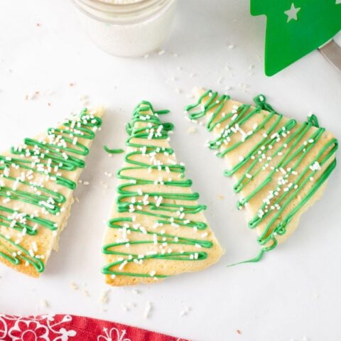 Christmas Tree Shortbread Cookies - Everyday Shortcuts