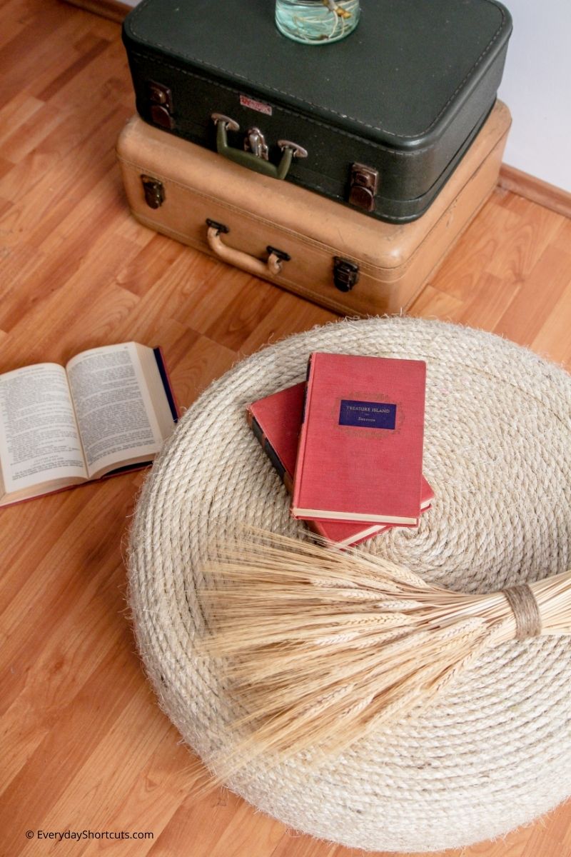 how to make an ottoman from a tire