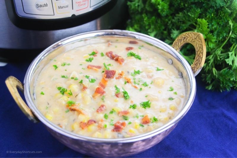 how to make corn chowder in an instant pot