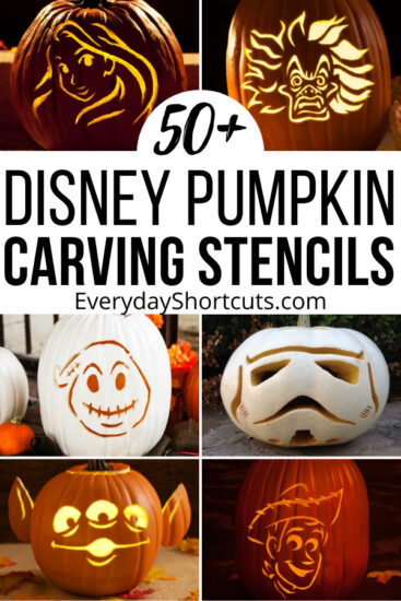 50+ Disney Pumpkin Carving Stencils - Everyday Shortcuts