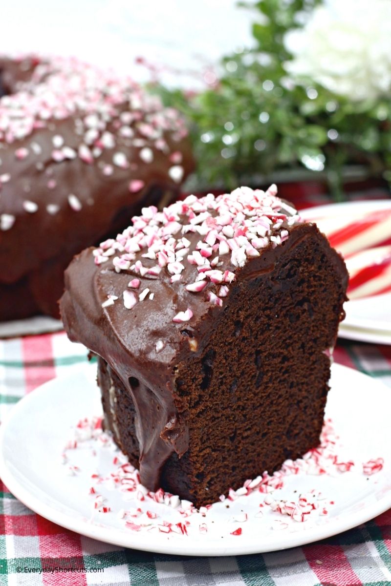 Peppermint Mocha Bundt Cake