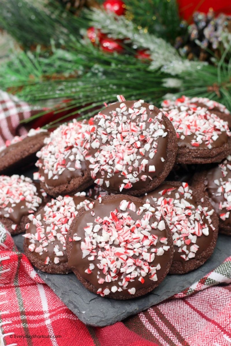 Peppermint Mocha Christmas Cookies