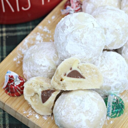 Best Chocolate Kisses Snowball Cookies Recipe - How To Make Chocolate Kisses  Snowball Cookies