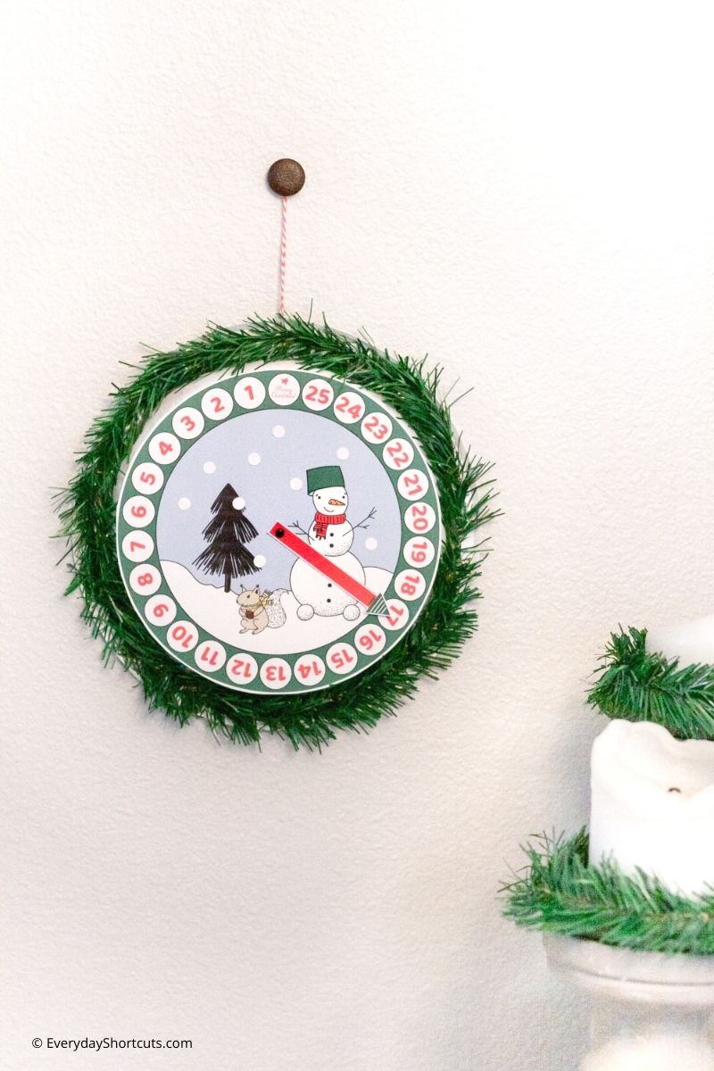 Paper Plate Christmas Countdown Craft