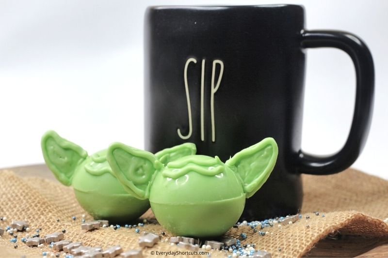 How to Make Yoda Hot Chocolate Bombs
