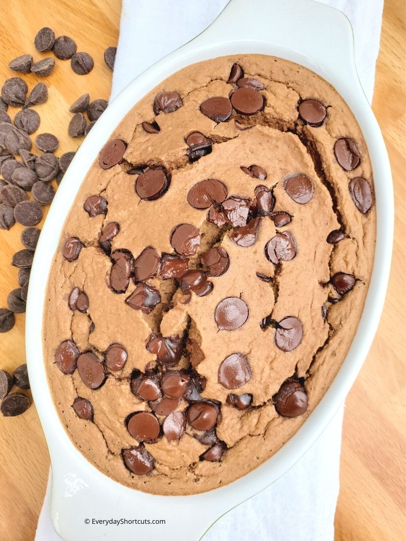 Double Chocolate Blended Baked Oats