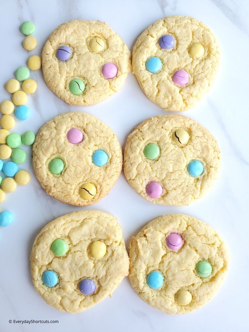 how to make Cake Mix Spring Cookies