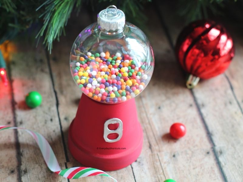 Mini Red Solo Cup Gumball Machine Ornament - Crafty Morning