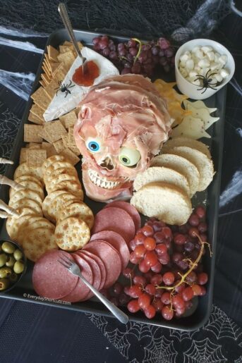 Spooky Halloween Charcuterie Board - Everyday Shortcuts