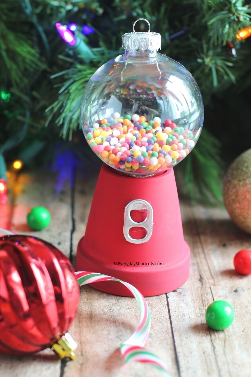 Glass Gumball Machine Ornament