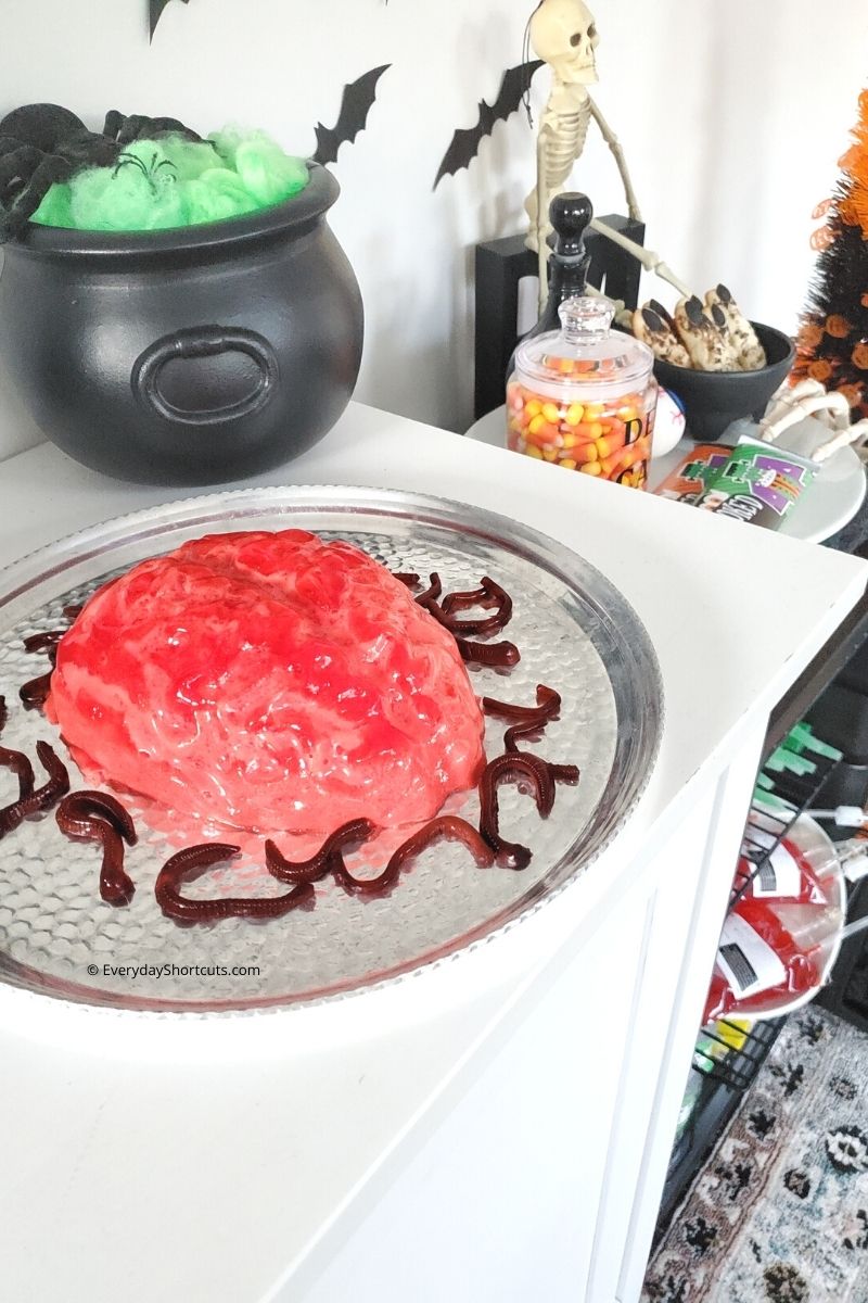 Jello Brains for Halloween Party