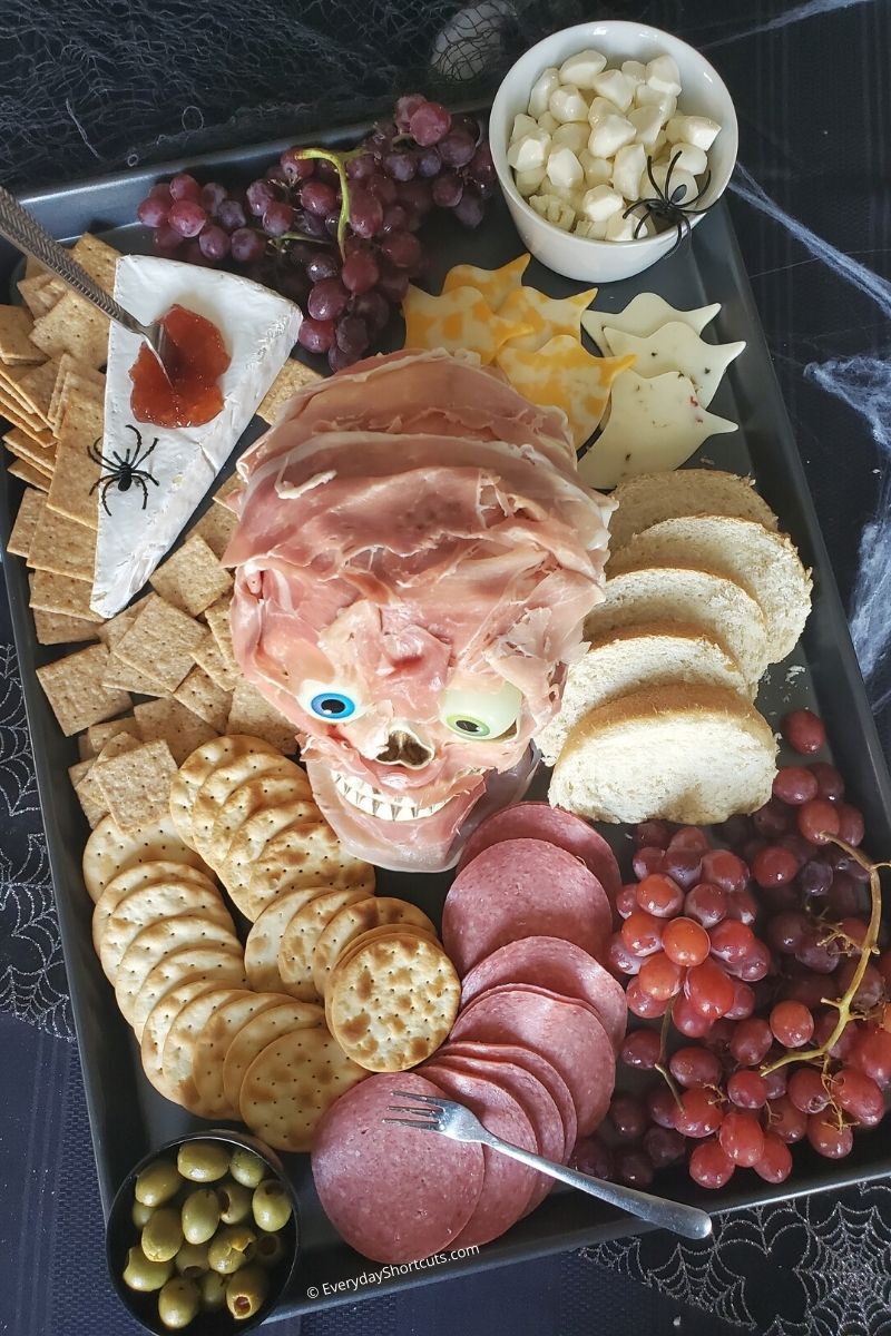 Spooky Halloween Charcuterie Board - Everyday Shortcuts