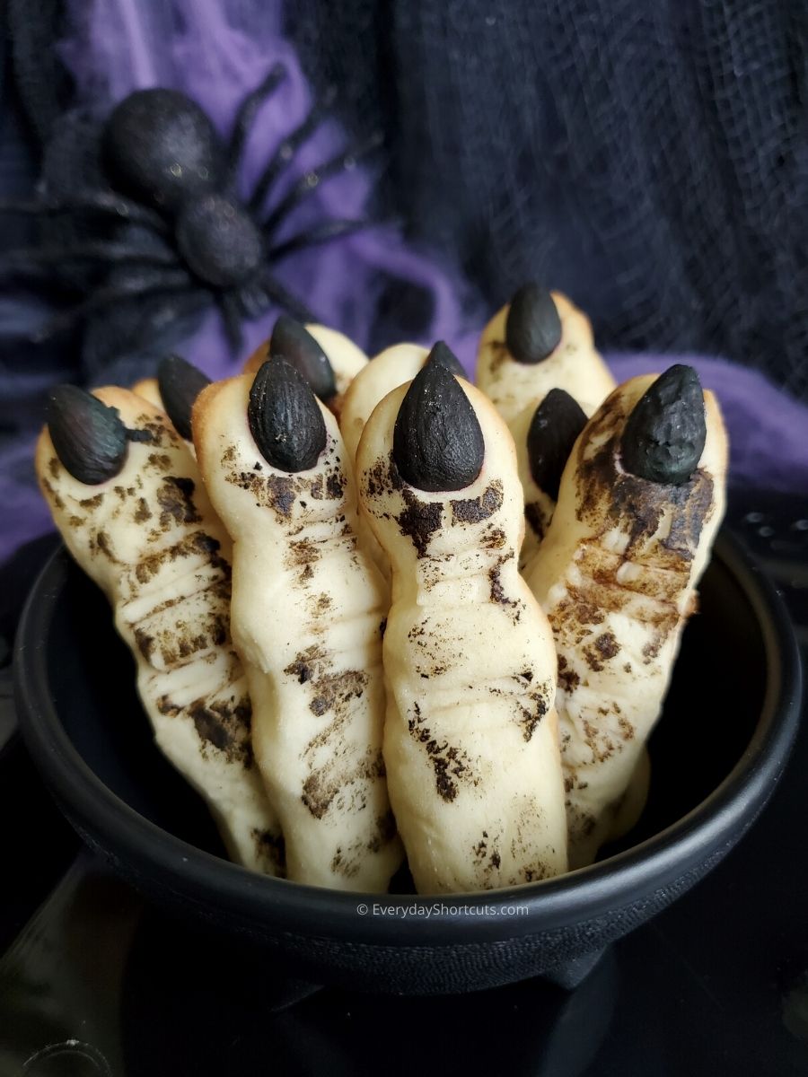 Shortbread Witch Finger Cookies