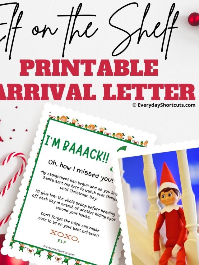 Elf on the Shelf Goodbye Letter FREE Printable - Everyday Shortcuts