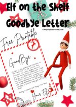 Elf on the Shelf Goodbye Letter FREE Printable - Everyday Shortcuts