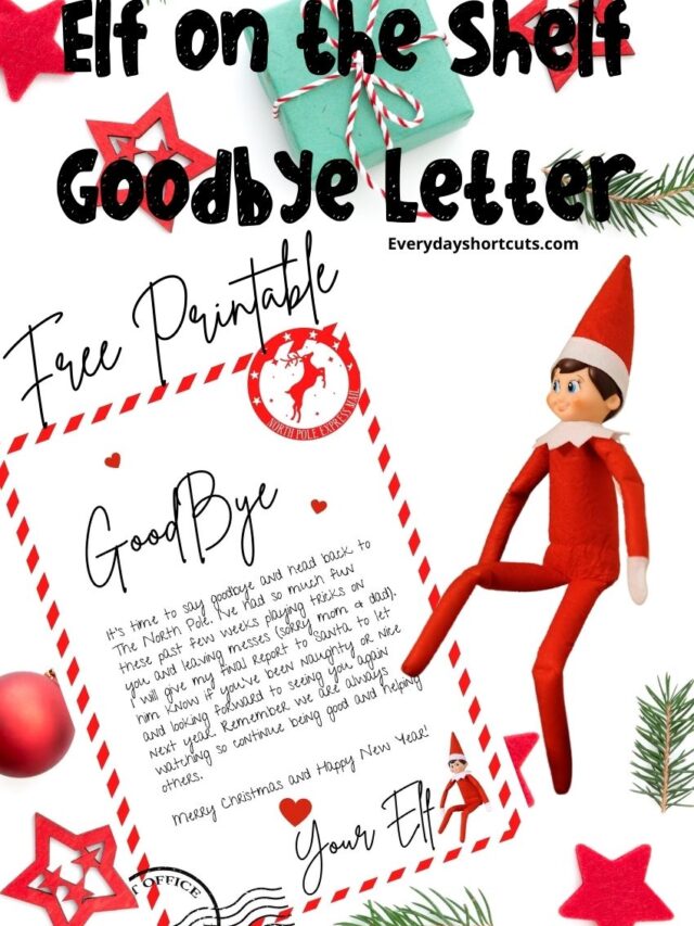 Elf on the Shelf Goodbye Letter Story - Everyday Shortcuts