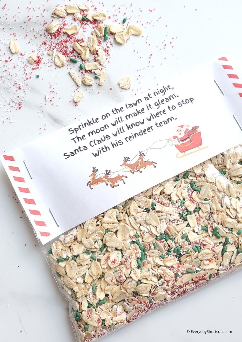 Magic Reindeer Food Recipe + Free Poem Printable - Everyday Shortcuts