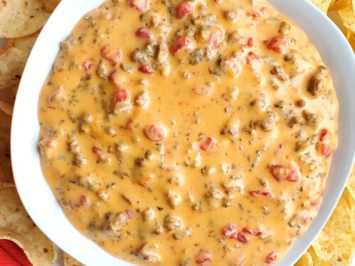 https://everydayshortcuts.com/wp-content/uploads/2022/03/rotel-sausage-dip-500x375.jpg