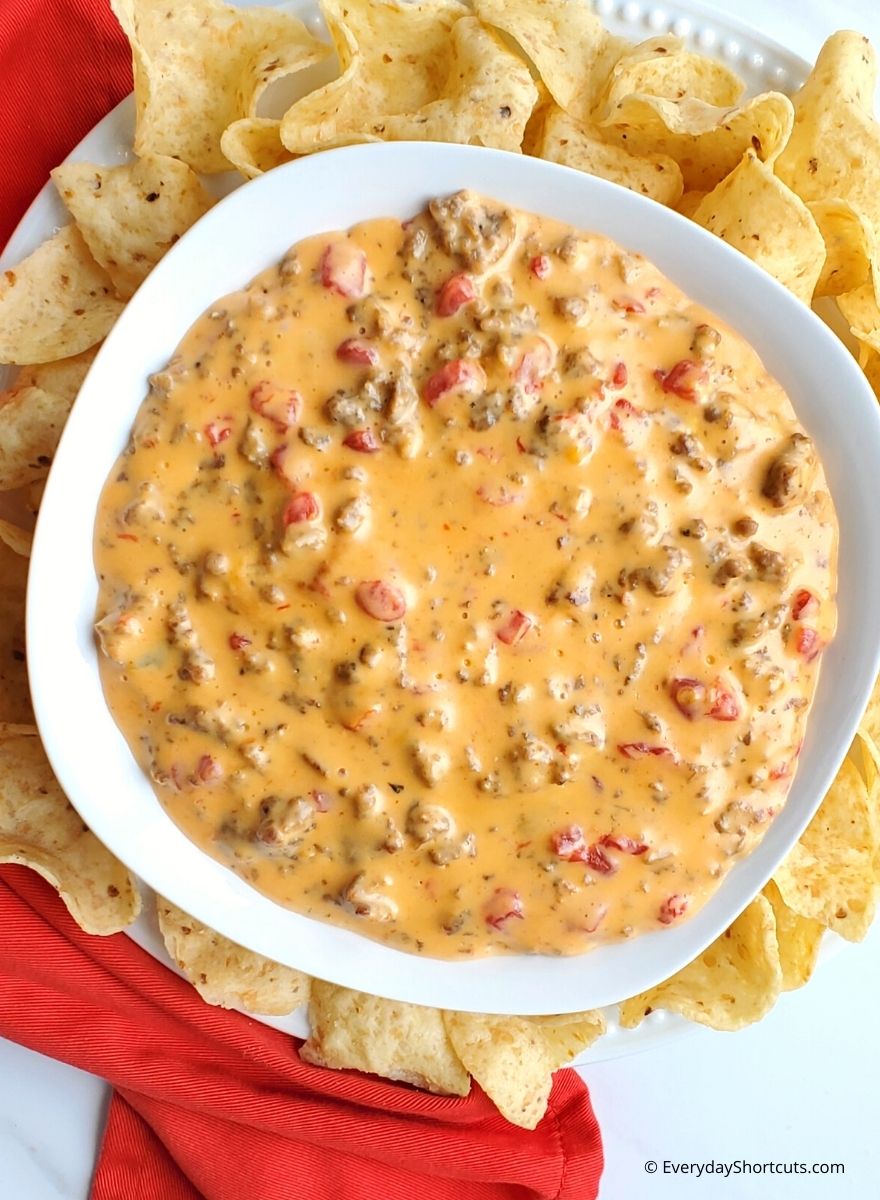 Slow Cooker Sausage Rotel Dip - Everyday Shortcuts