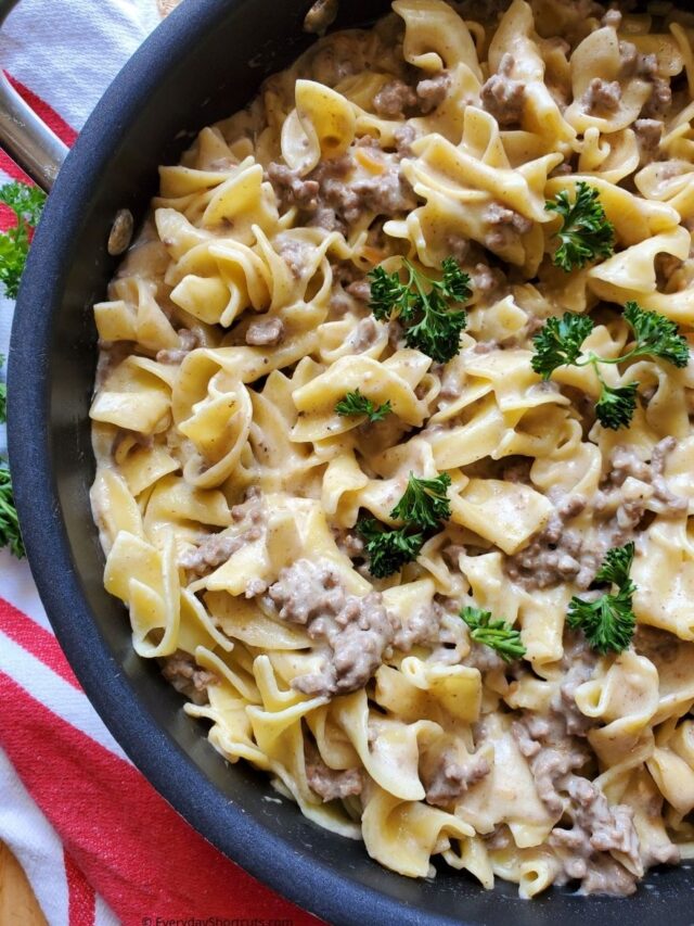 Ground Beef Stroganoff Story - Everyday Shortcuts