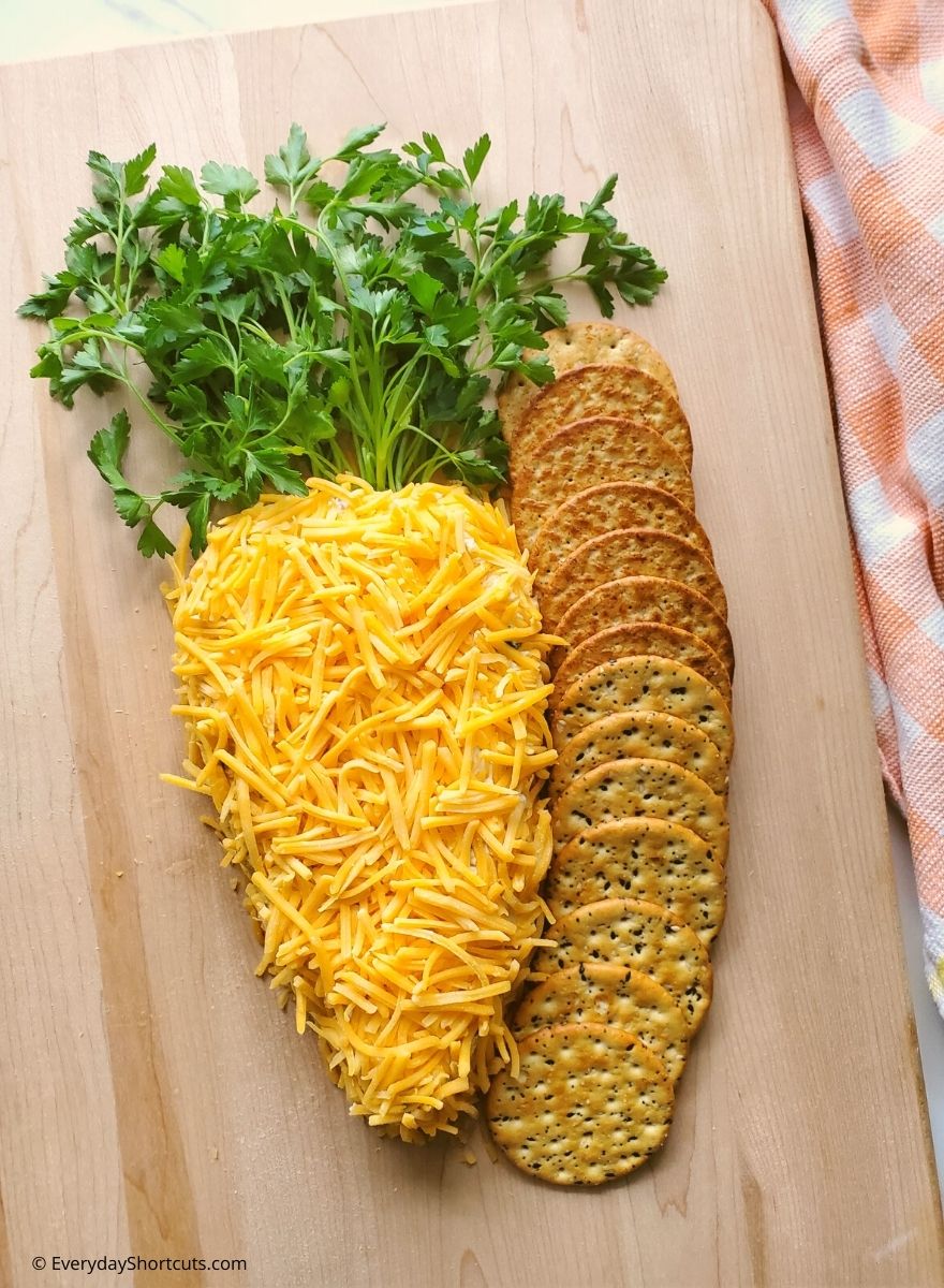 How to Make a Carrot Shaped Cheese Ball for Easter