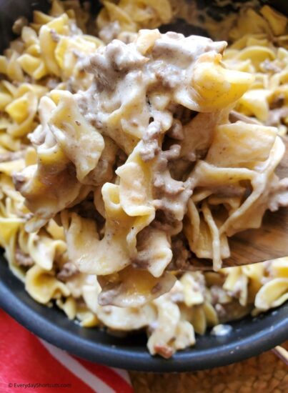 Ground Beef Stroganoff - Everyday Shortcuts