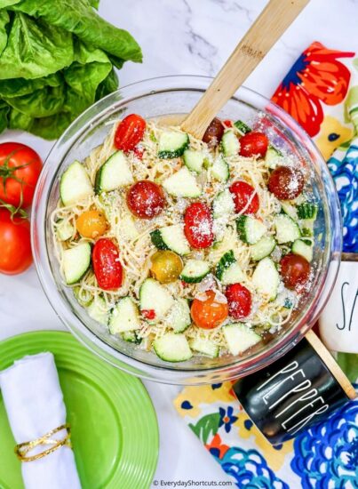 California Spaghetti Salad Everyday Shortcuts