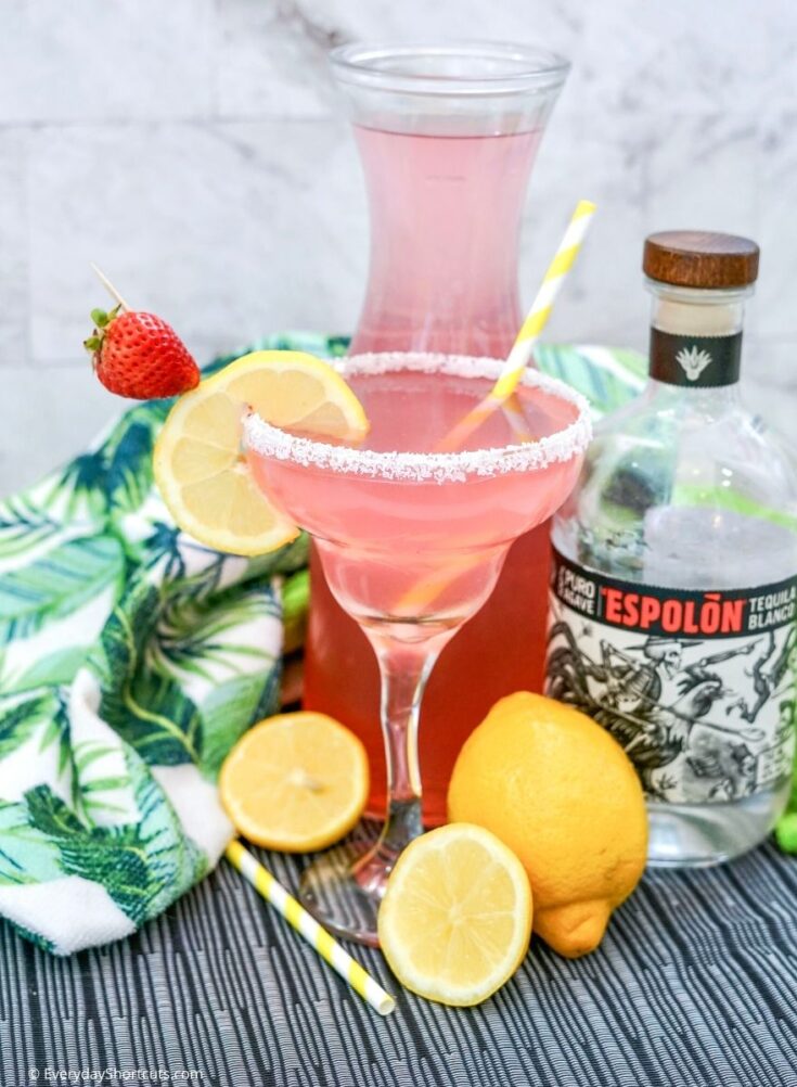 Strawberry Lemonade Margarita Everyday Shortcuts