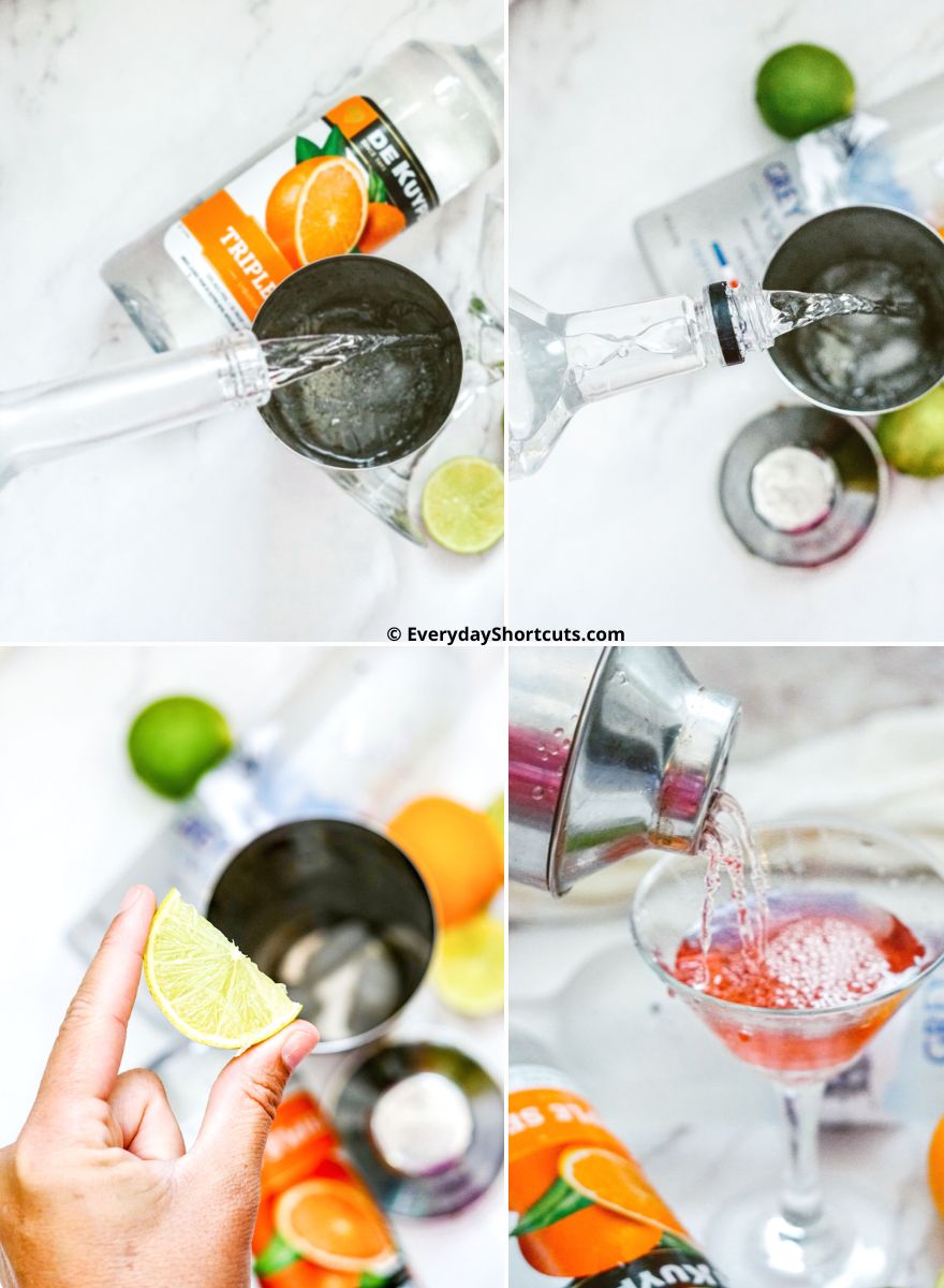 how to make a cosmopolitan cocktail