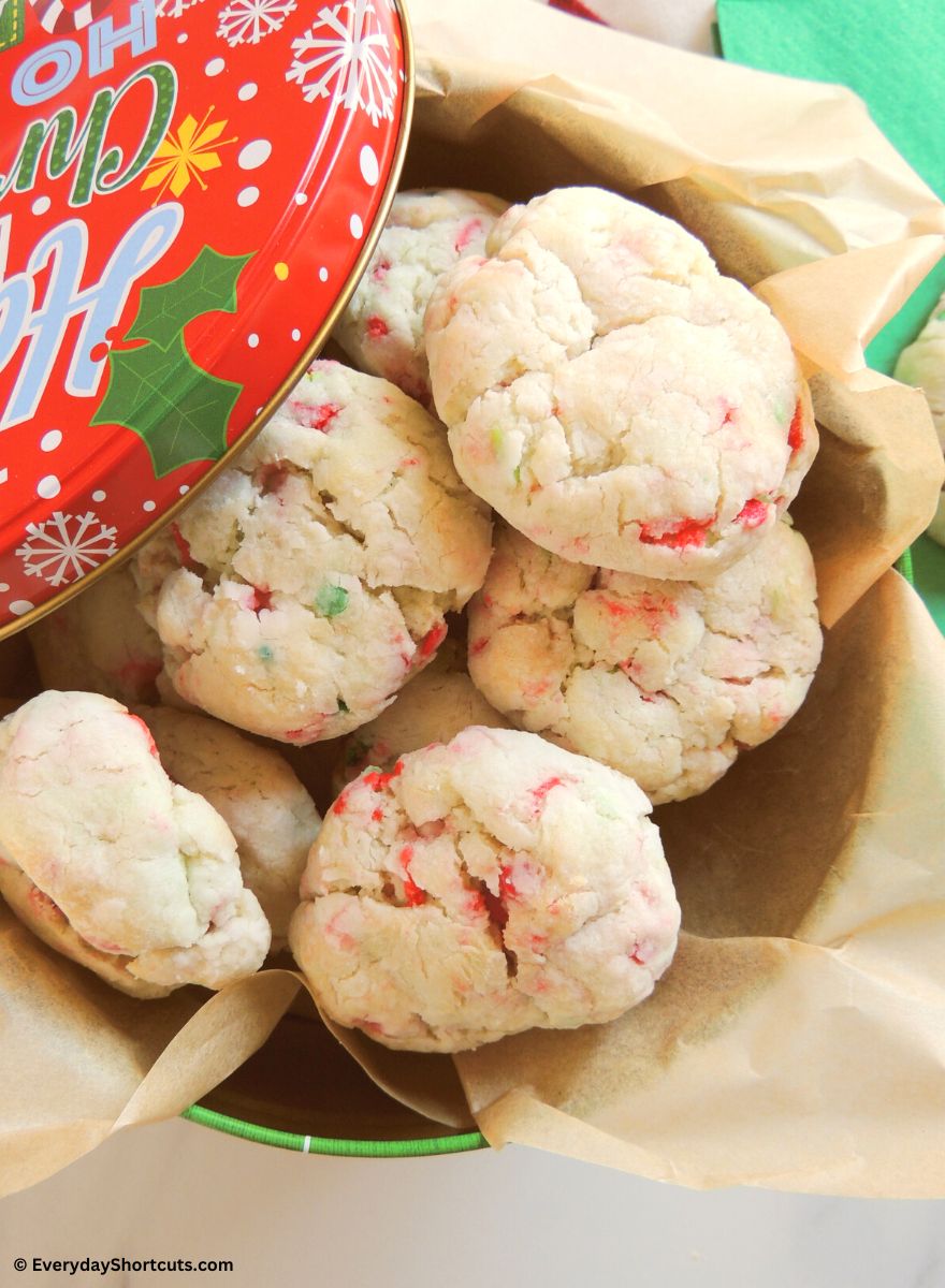 Christmas gooey butter cookies